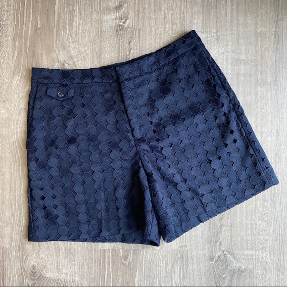 Banana Republic Pants - NWOT Banana Republic Navy Blue Lace Shorts Size 10